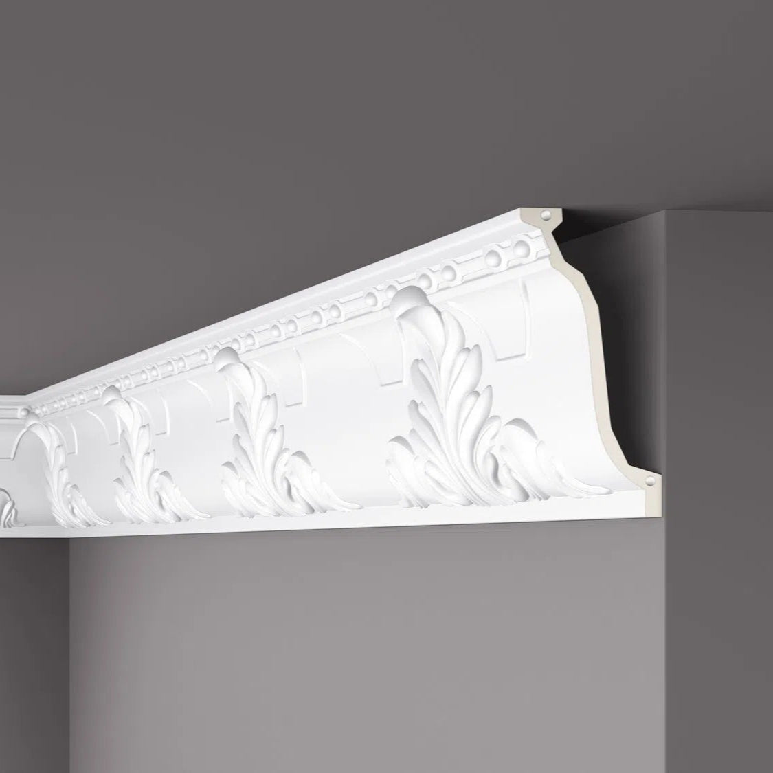 Z7 ARSTYL® 2M NMC Ceiling coving on the grey ceiling | DecorMania UK